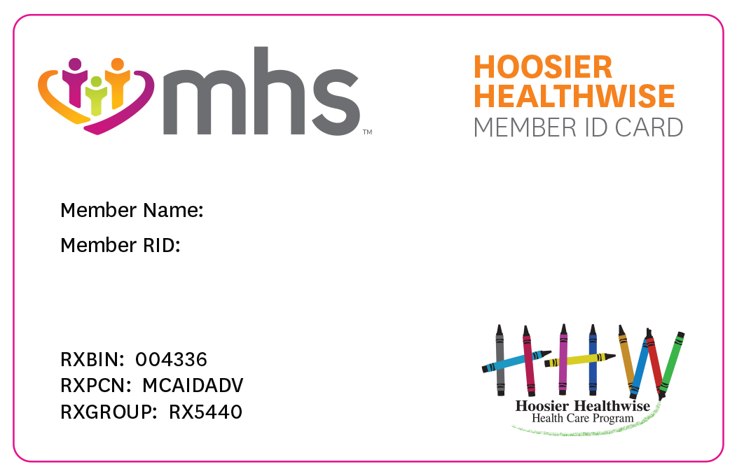 front of Hoosier Healthwise card