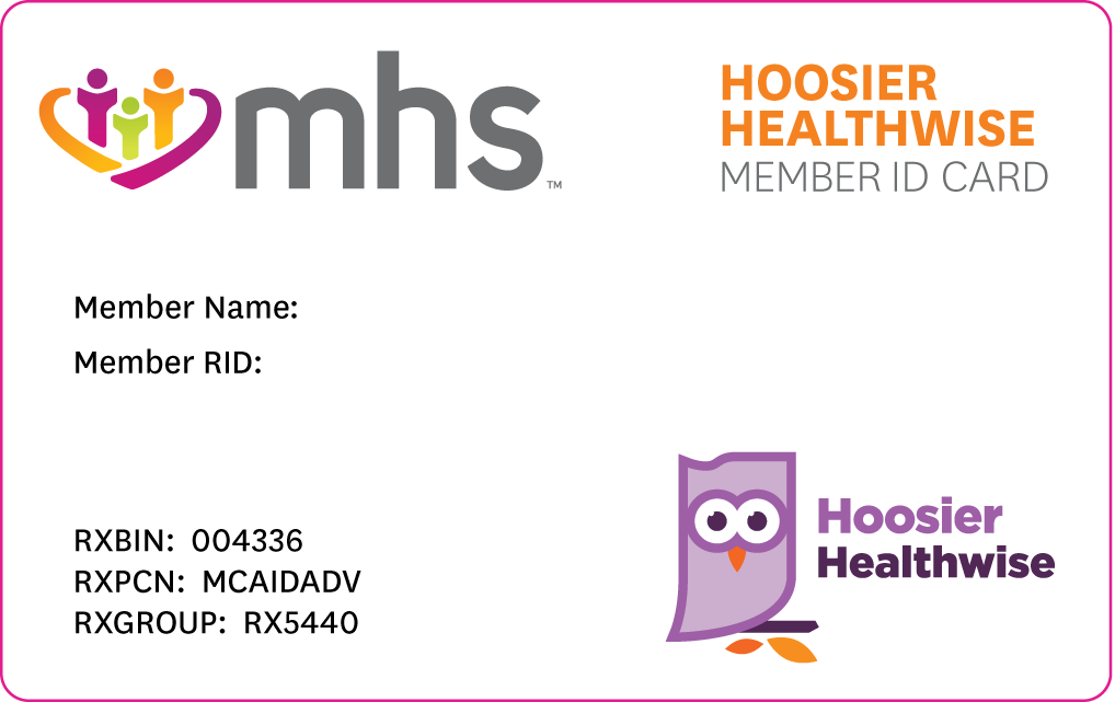 front of Hoosier Healthwise card